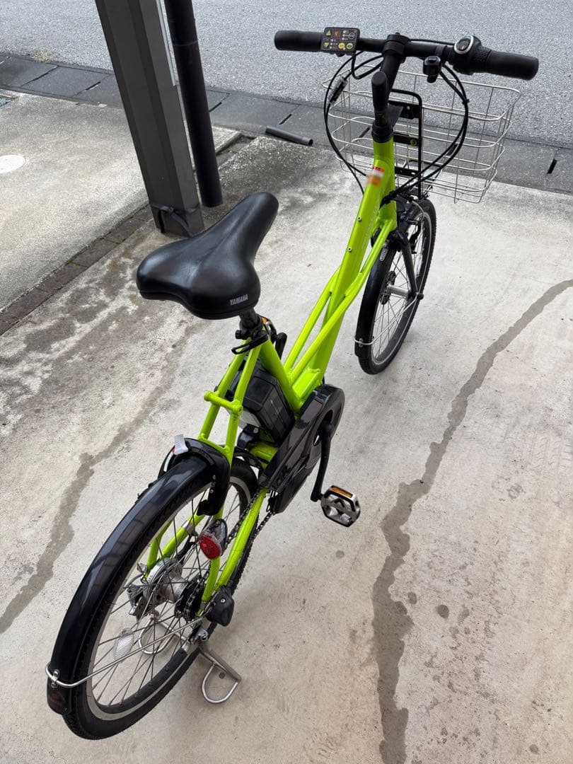電動アシスト自転車 ヤマハPAS-CITYX バスケット付き グリーン