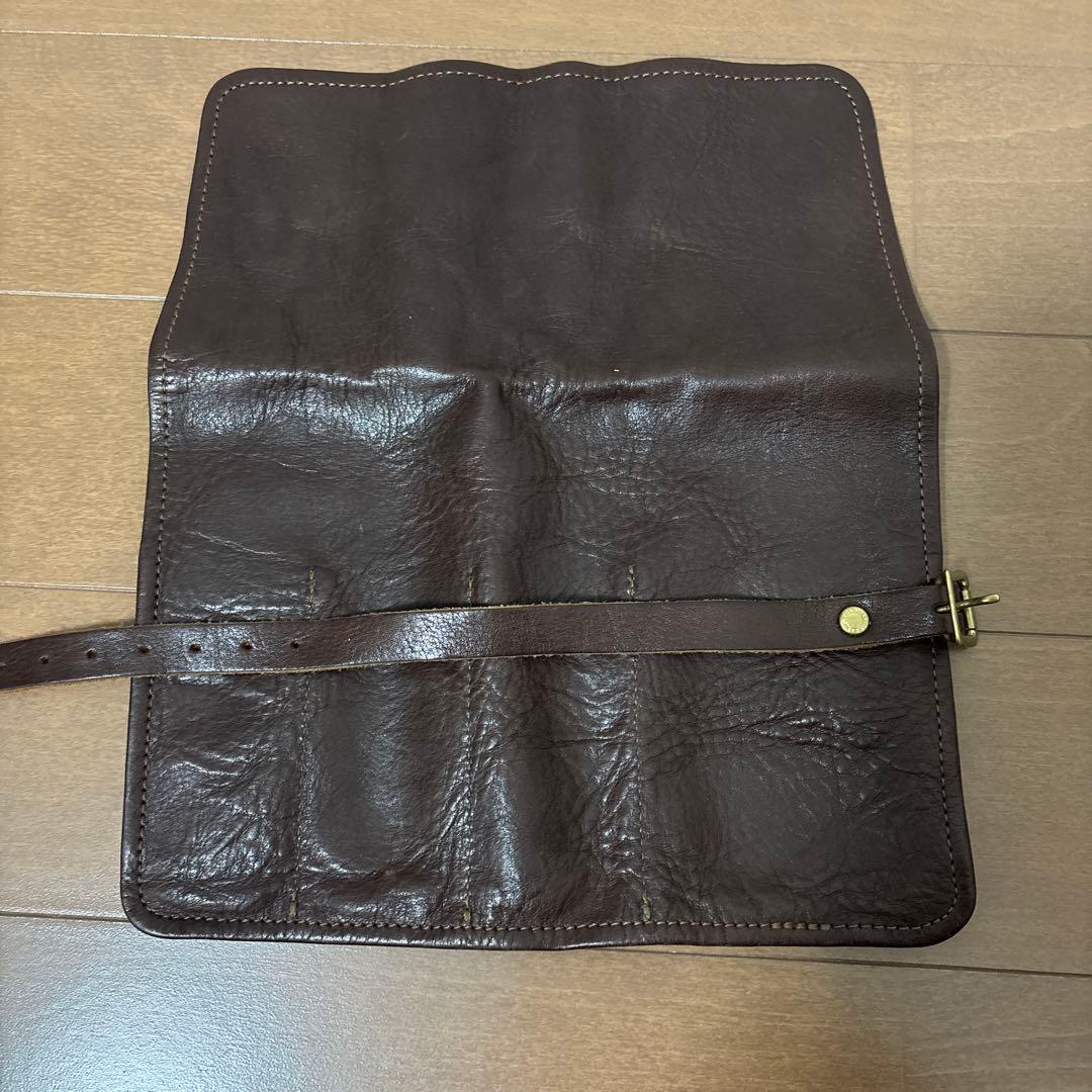 TSL シュペリオールレイバー レザーロールペンケース ダークブラウン