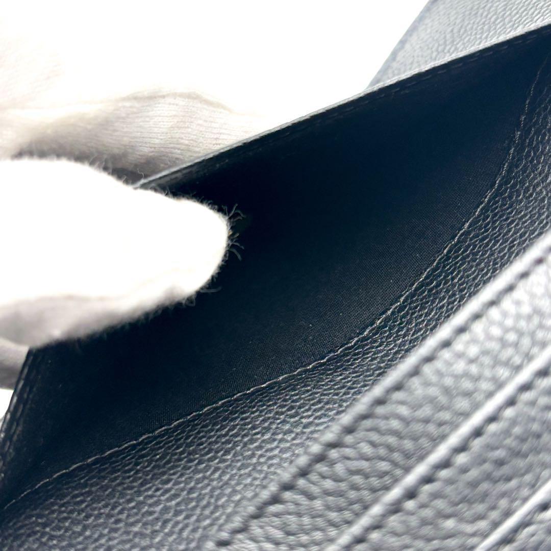 【超極美品✨】シャネル 財布 デカココ キャビア 三つ折 付属有