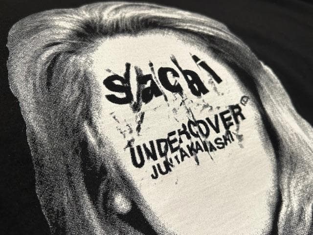 ♪送料無料☆sacai × UNDERCOVER☆名作☆Tシャツ☆黒☆紙タグ付