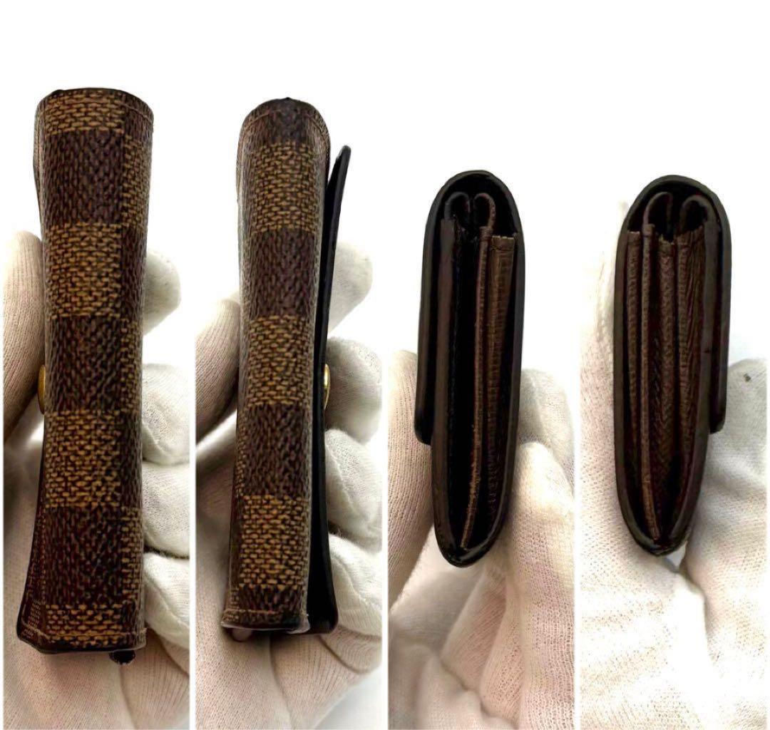 ヴィトンの　ダミエ柄　ポルトモネプラ　ケース