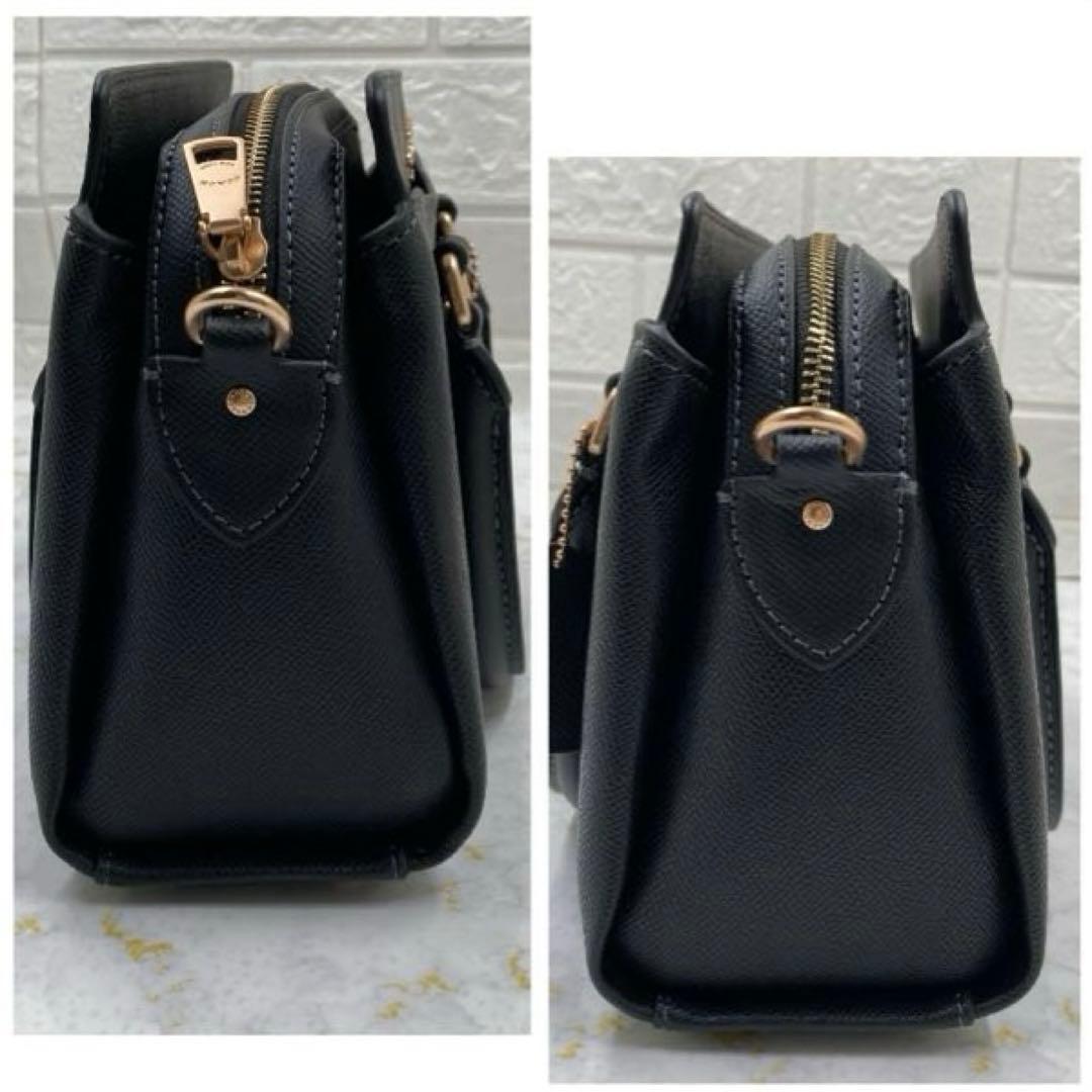 極美品❣️COACH2wayバッグ ショルダーバッグブラックコンパクトレザー袋付
