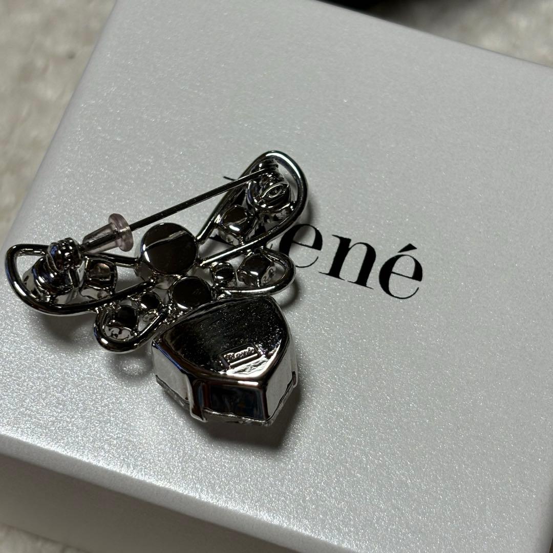 新品 ルネ Rene ビジュー ブローチ 蜂 ハチ