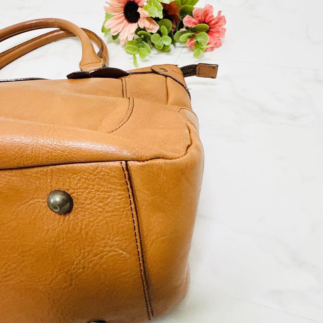 チーコ　ダコタDakota トートバッグ　レザー　革　ハンドバッグ　茶