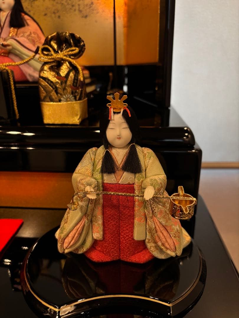 木目込み雛人形10人飾り