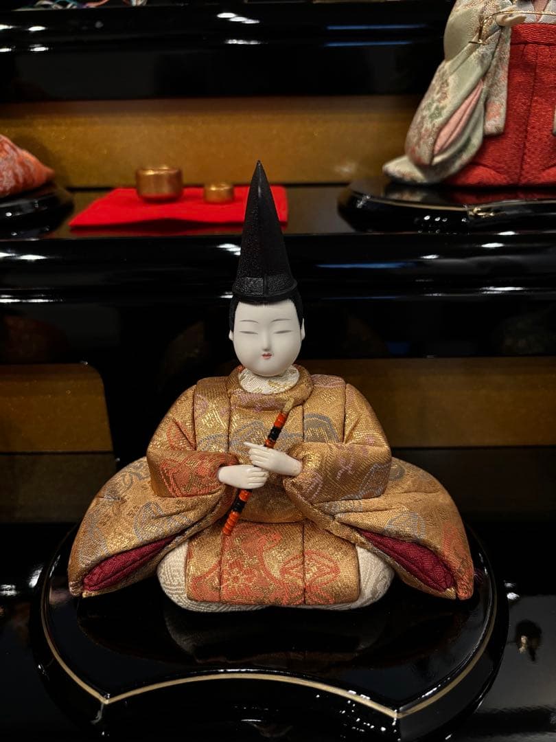 木目込み雛人形10人飾り