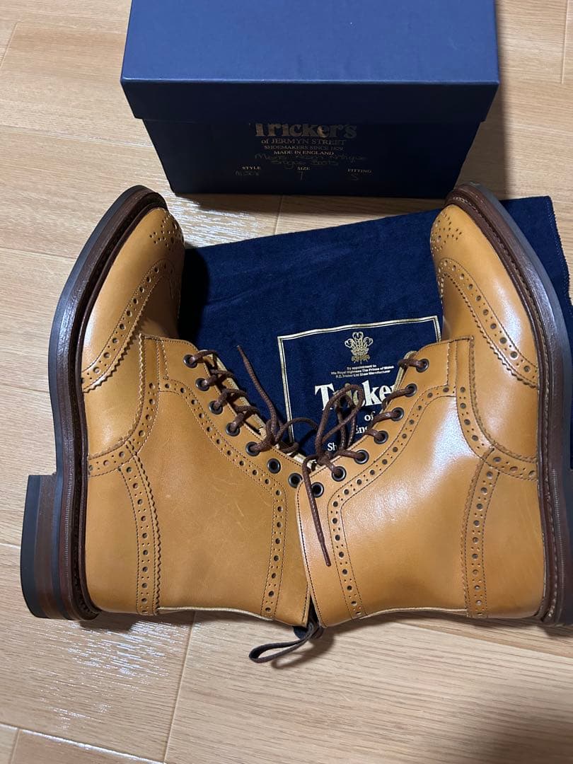 未使用　トリッカーズ　カントリーブーツ　エイコンアンティーク　7