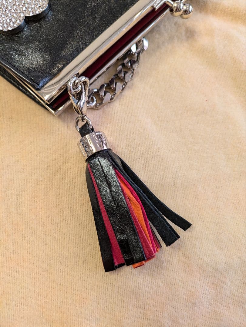 LOEWE ビジュー付きミニバッグ