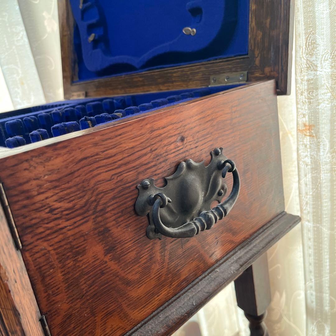 アンティーク カトラリーケース コンソールテーブル ミニチェスト