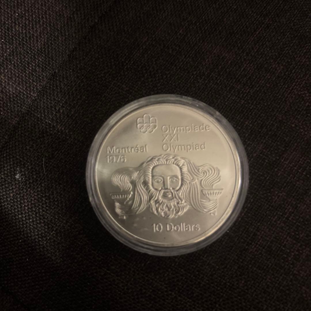 モントリオールオリンピック10ドル銀貨 1976年 - メルカリ
