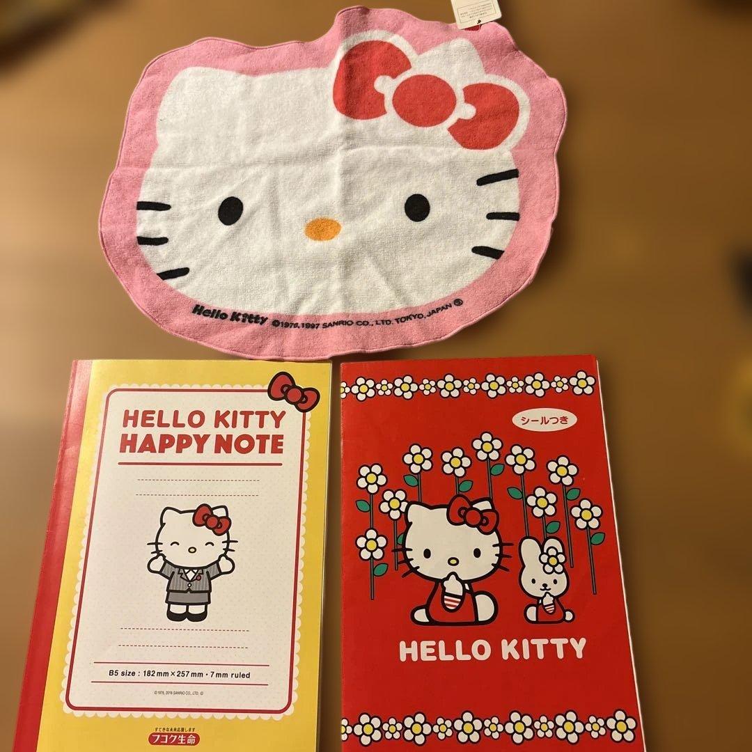 平成レトロ❤︎ハローキティ ノートとタオルセット - メルカリ