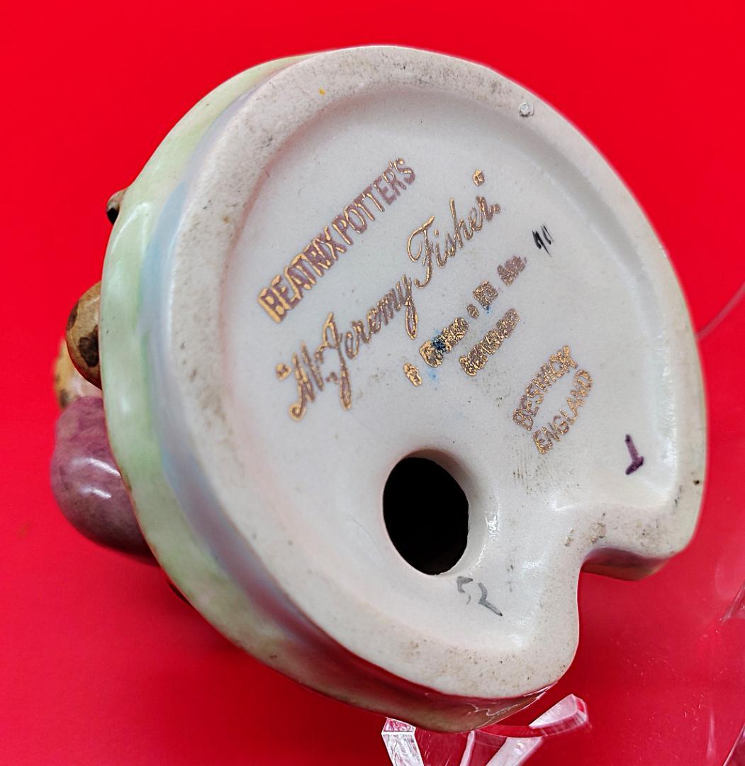 BP2 ゴールドオーバル】BESWICK フィギュア かえる ピーターラビット