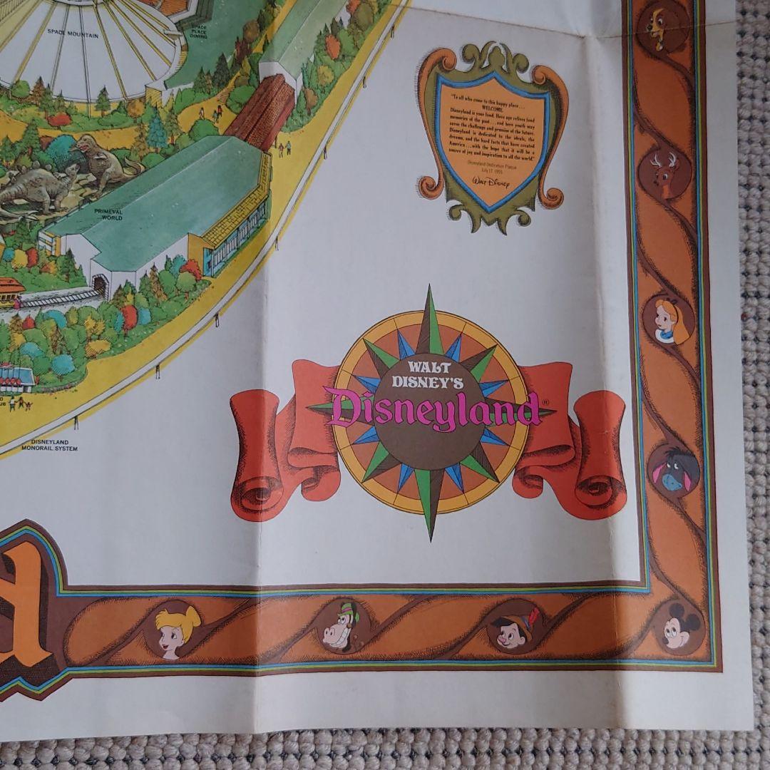 アメリカ・ディズニーランド・1979年版・巨大マップポスター・USA・アナハイム