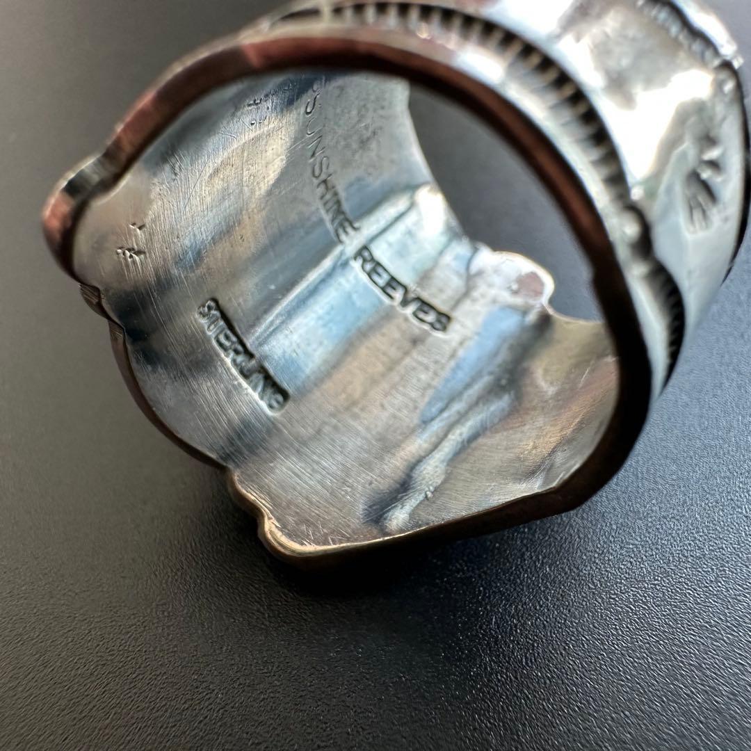 Navajo Sunshine Reeves ターコイズ リング 19号