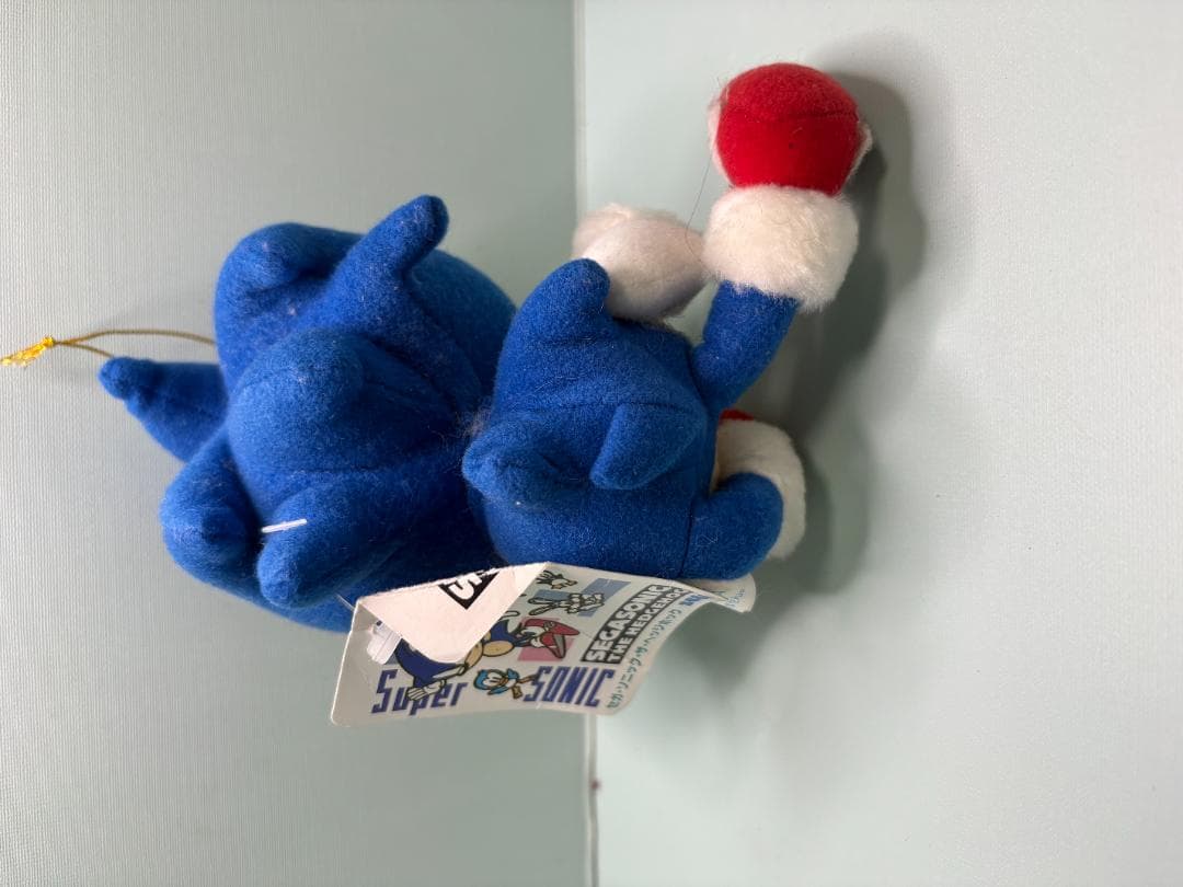 状態×】ソニック・ザ・ヘッジホッグ ぬいぐるみ 1991年SEGAレトロ品