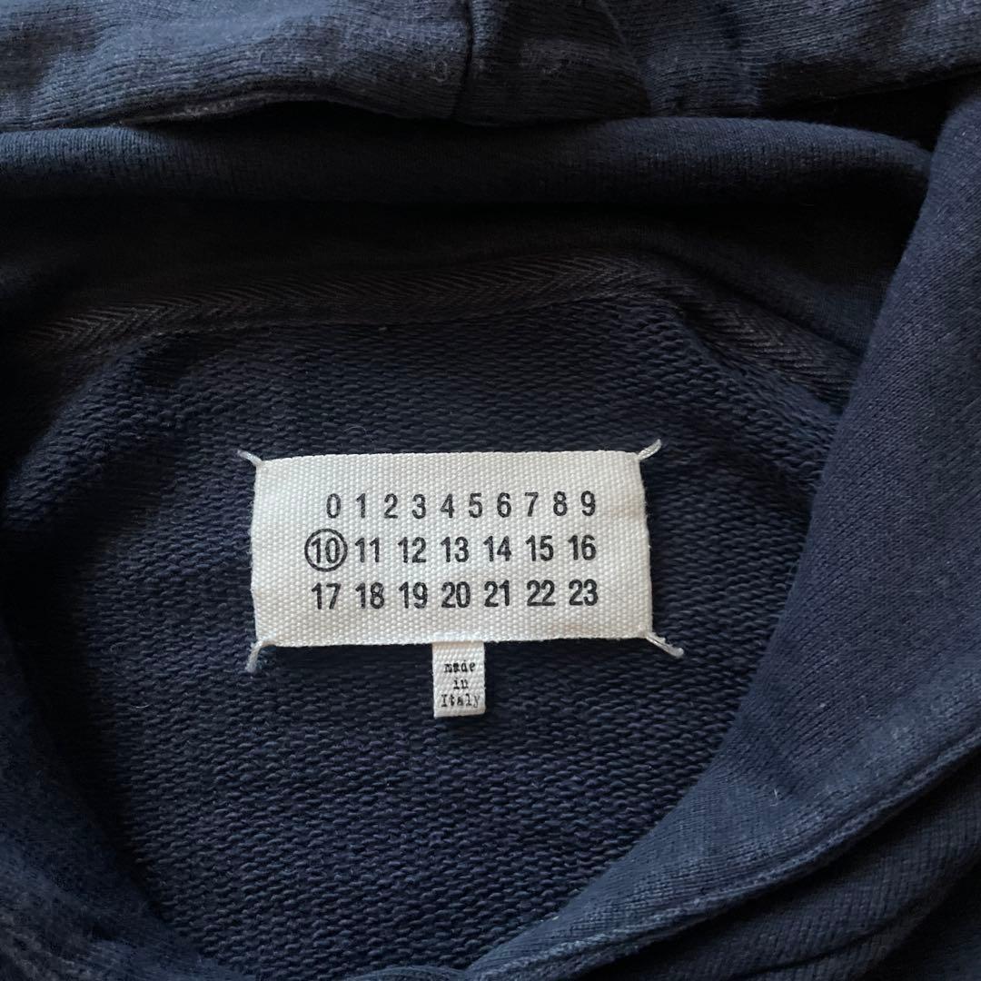 メゾンマルジェラ　ネイビー　パーカー　Maison Margiela