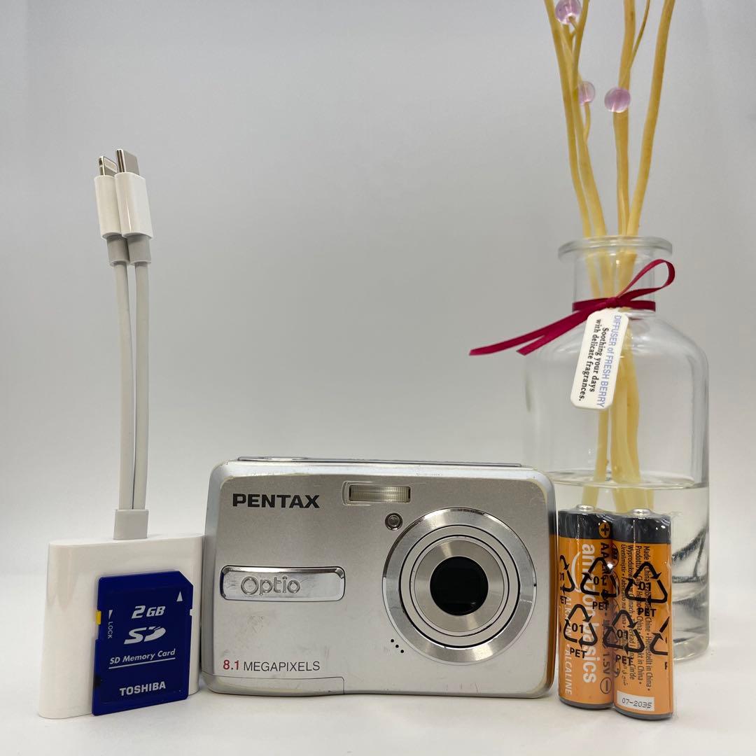 動作確認済✨PENTAX Optio E40✨スマホ転送OK 単三電池♪ - メルカリ