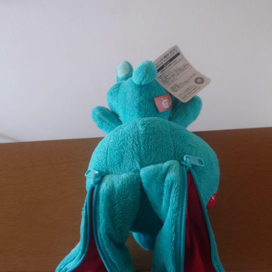 チャックスGP 汎用うさぎ デュアル ペンポーチ ターコイズブルー グル