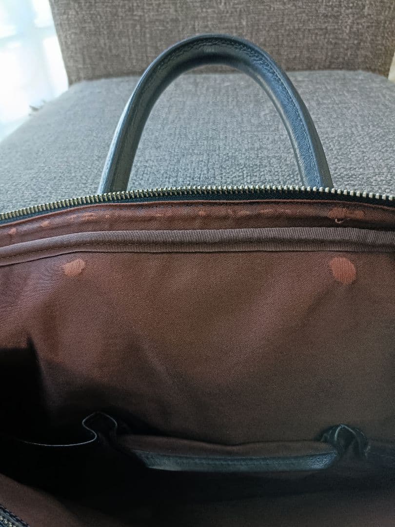 万双　シモーネＢＯＸ　ダブル天ファスナー　ネイビー　ショルダーストラップ欠品