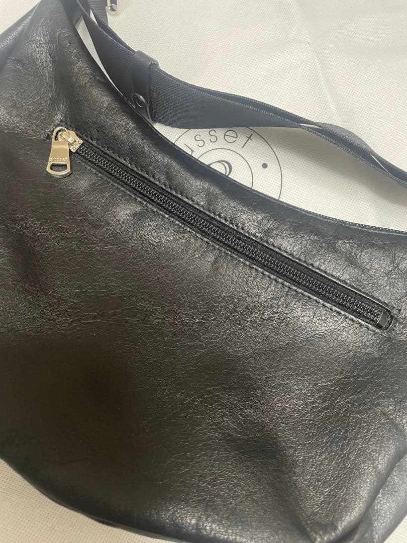 russet＊ラシット＊ソフトレザーラウンドショルダーバッグ　ブラック2