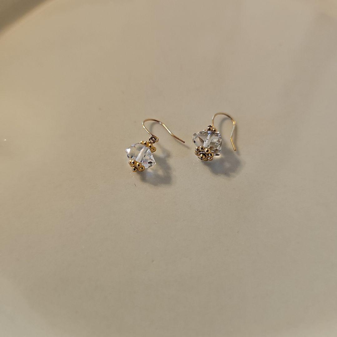 accessories mau アクセサリーマウ ハーキマーダイヤモンド ピアス