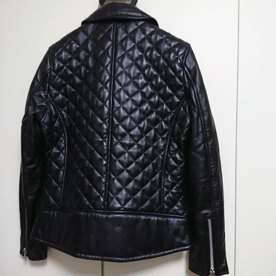 VANQUISH本革ダブルライダースジャケットMメンズBLACK定価59400円