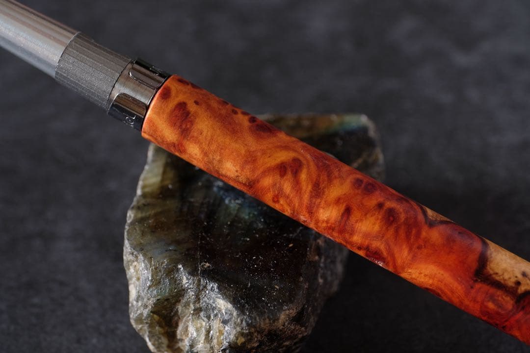 PG5木軸カスタム0178 高村杢工房 製図用シャープペンシル 極上の花梨瘤