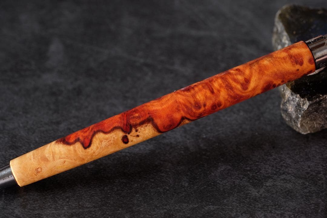 PG5木軸カスタム0178 高村杢工房 製図用シャープペンシル 極上の花梨瘤