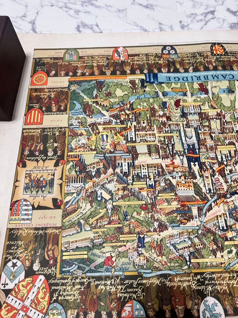 ケンブリッジ ヴィンテージ 絵地図 地図 ポスター - メルカリ