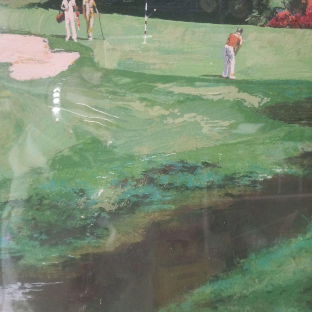 4560）マークキング リトグラフまたはシルクスクリーン「アプローチ」額装