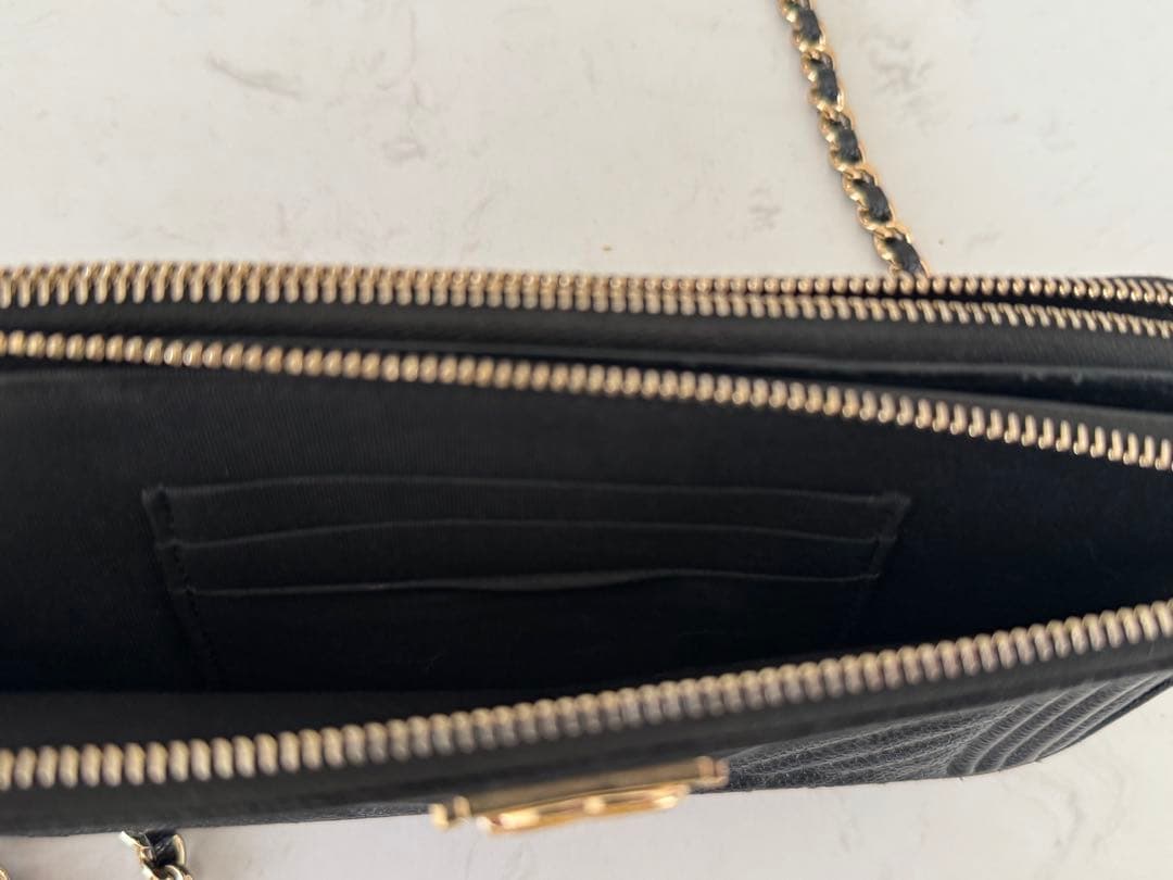 CHANEL✴︎BOY✴︎チェーンウォレット✴︎キャビアスキン ✴︎ブラック✴︎美品