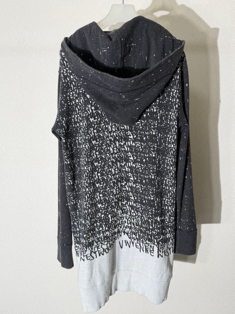 ヴィヴィアンウエストウッドマン ロゴプリント スウェットロングパーカー