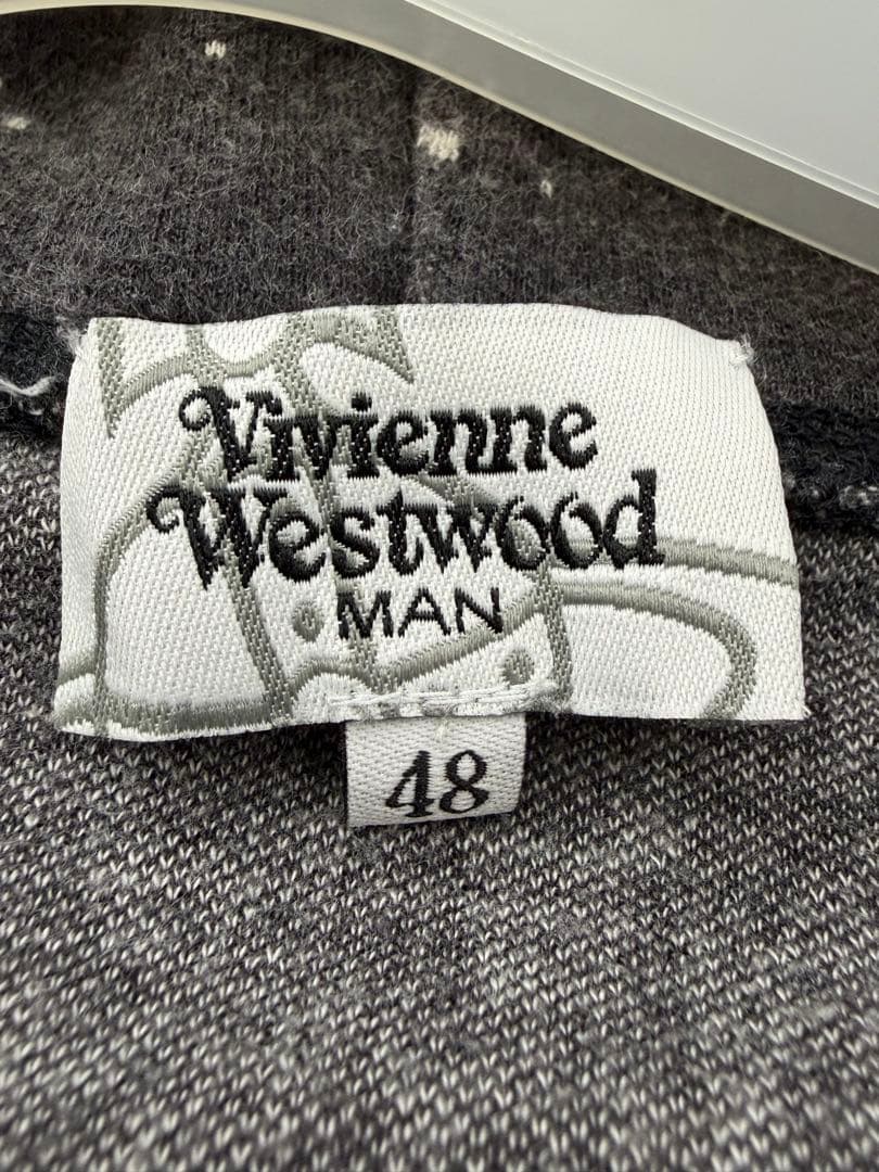 ヴィヴィアンウエストウッドマン ロゴプリント スウェットロングパーカー