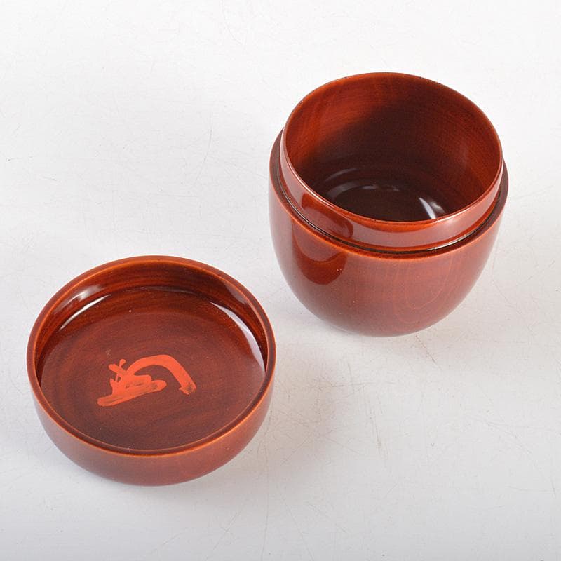 茶道具　飛騨春慶塗　散木　大棗　花押あり　共箱　N　6075