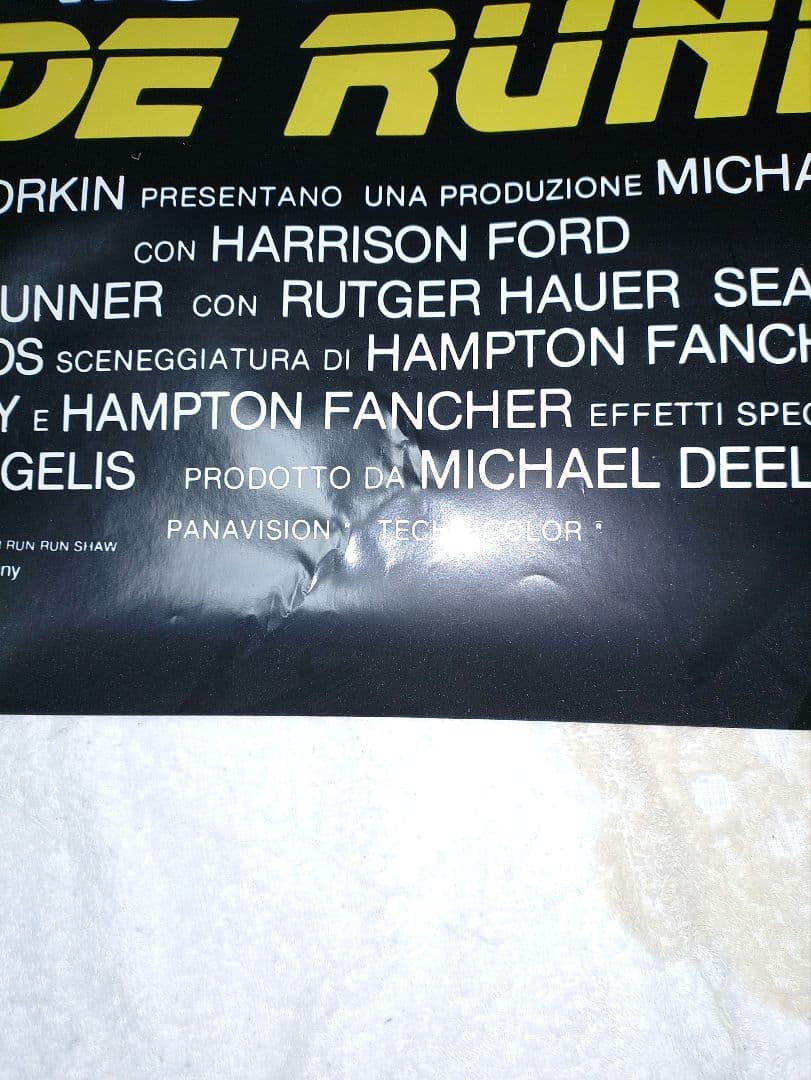 ブレードランナー　イタリア版　初公開時ポスター