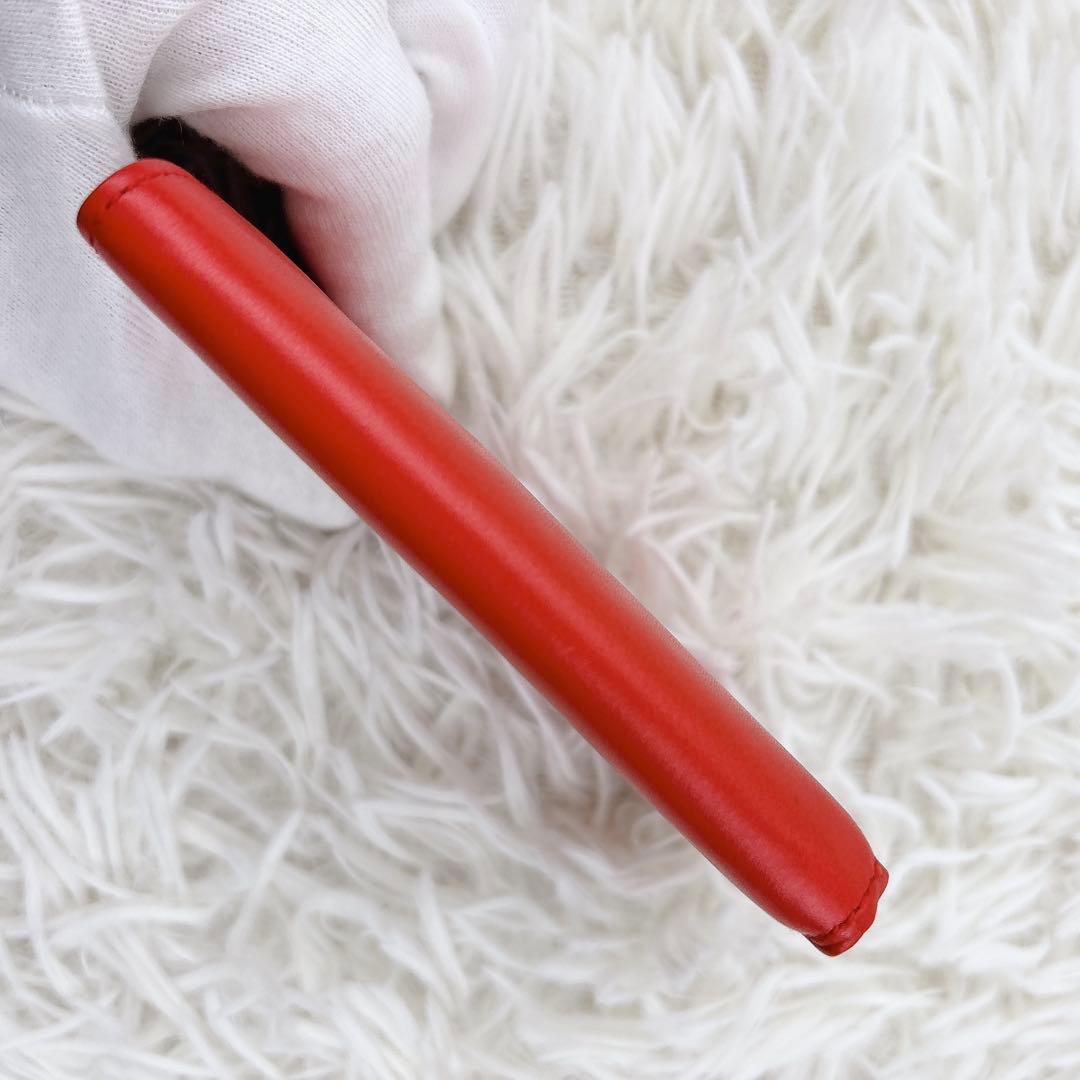 美品✨TIFFANY&Co. レザー三つ折り財布 レッド コンパクトミニ