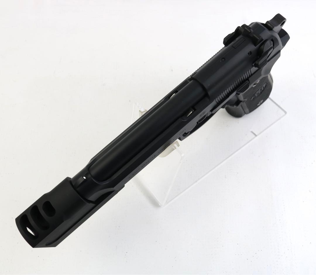 希少 極美品 WA ベレッタ M92FS LEON サイレンサー HW ガスガン