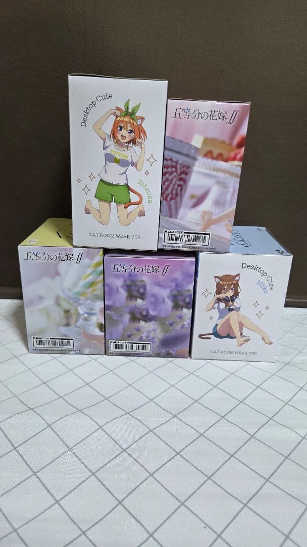 五等分の花嫁フィギュアDesktop Cute ・一花・二乃・三玖・四葉・五月