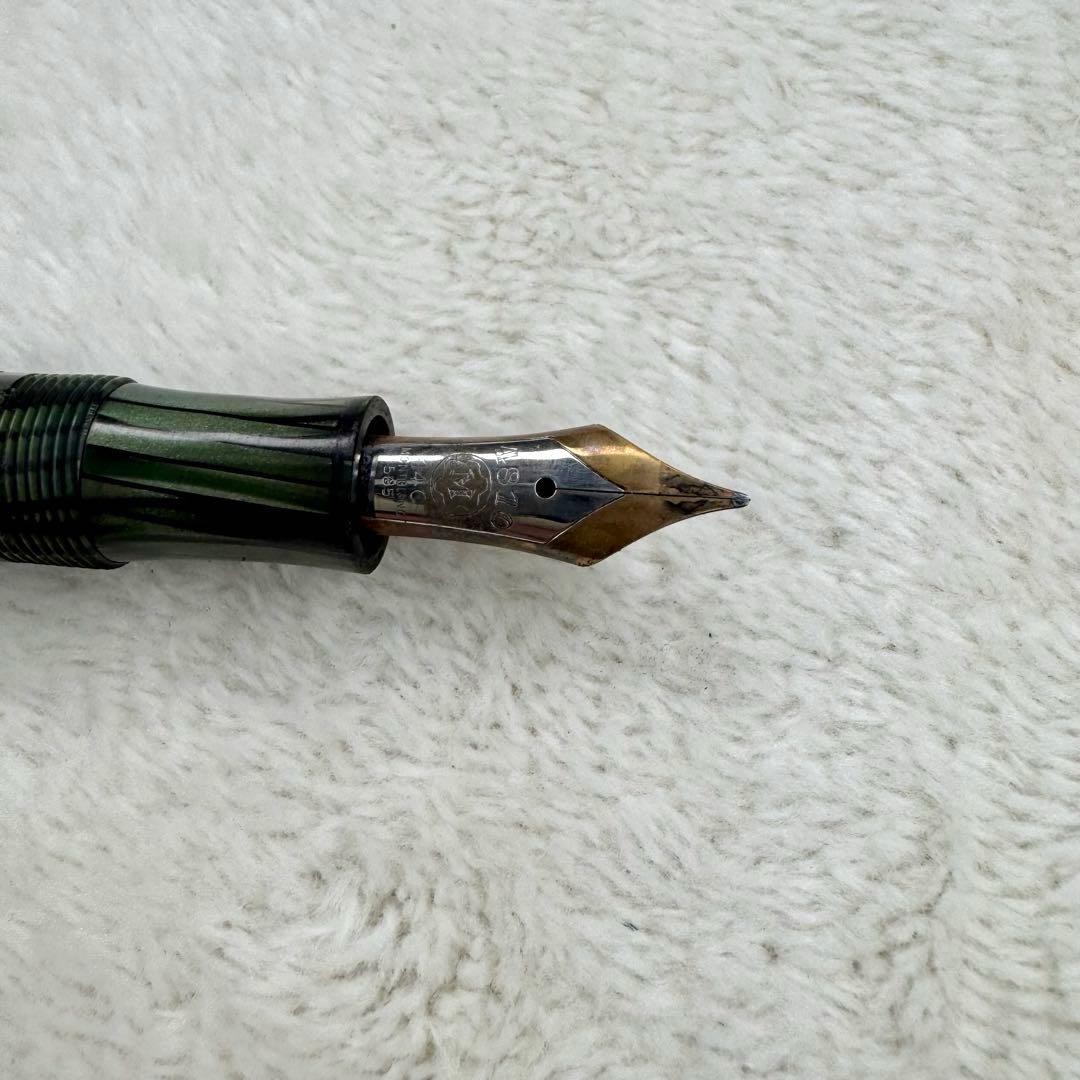 希少☆ モンブラン　マスターピース　万年筆　セルロイド　グリーン　144