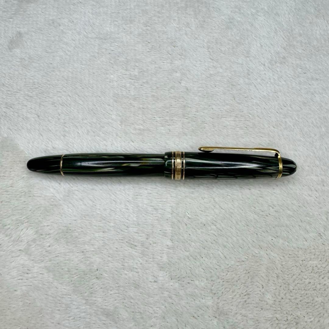 希少☆ モンブラン　マスターピース　万年筆　セルロイド　グリーン　144