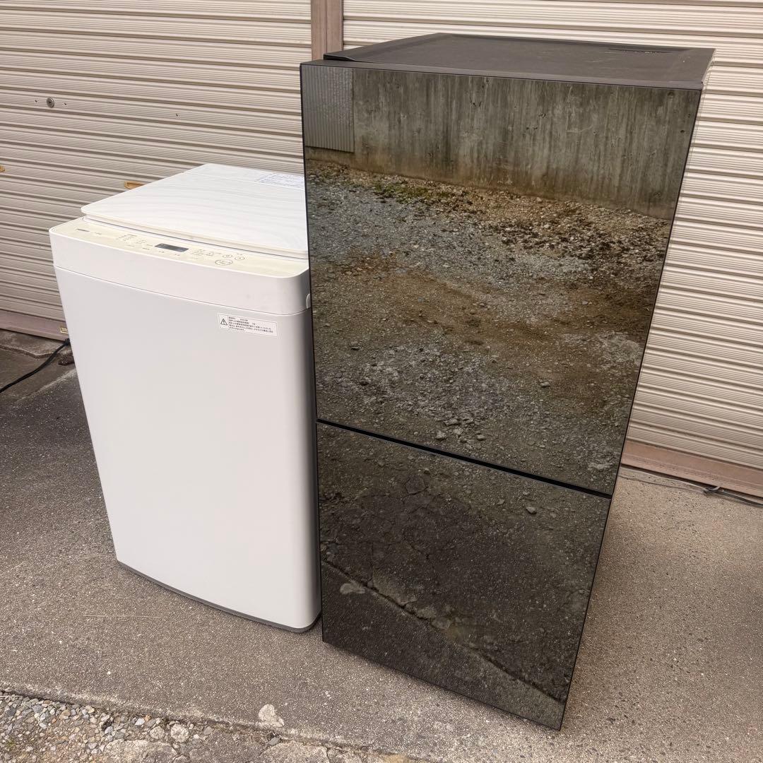 美品 冷蔵庫 洗濯機 ツインバード HR-GJ12 WM-EC70 7.0kg