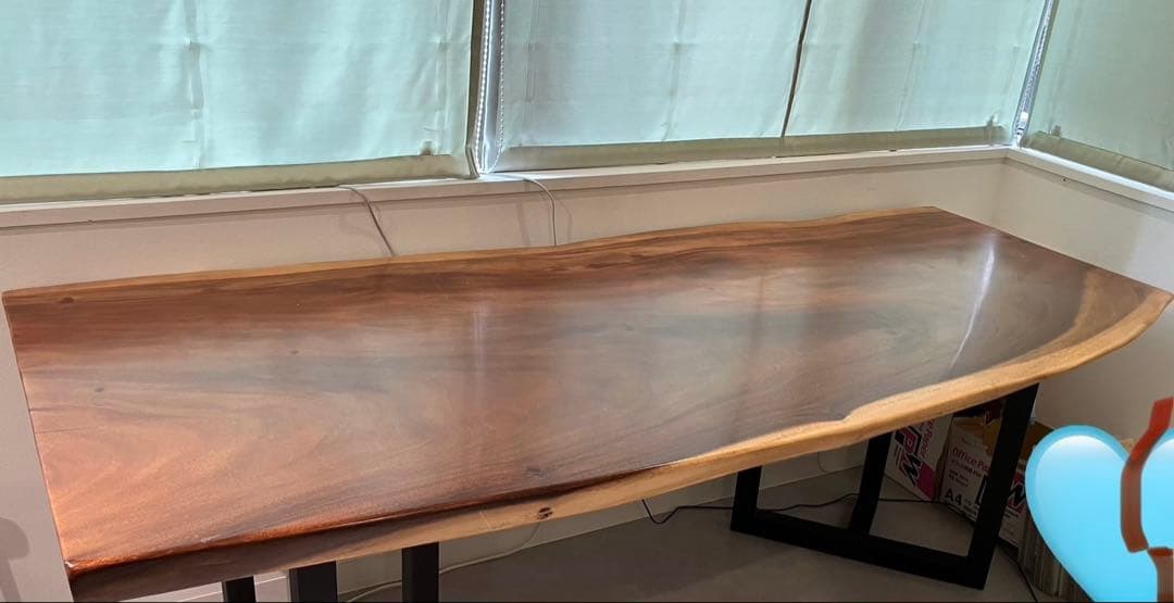 モンキーポッド　一枚板ダイニングテーブル ブラウン（天板のみ）