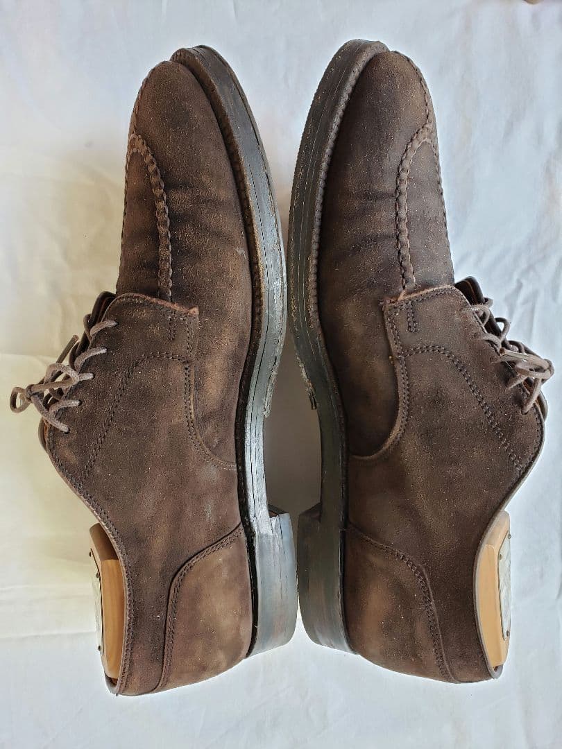 モカ縫い オイル スエード Uチップ オールデン アメリカ製 革靴 ALDEN