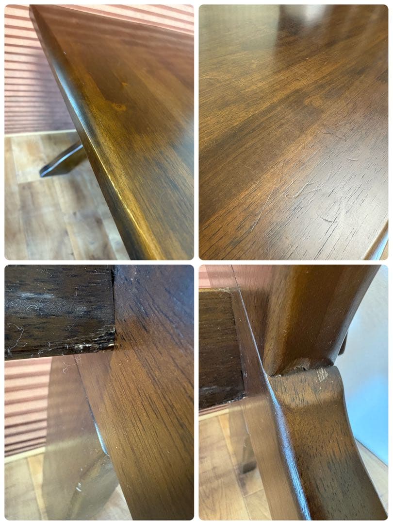 カリモク　ルスティック　ダイニングテーブル　訳あり　125㎝