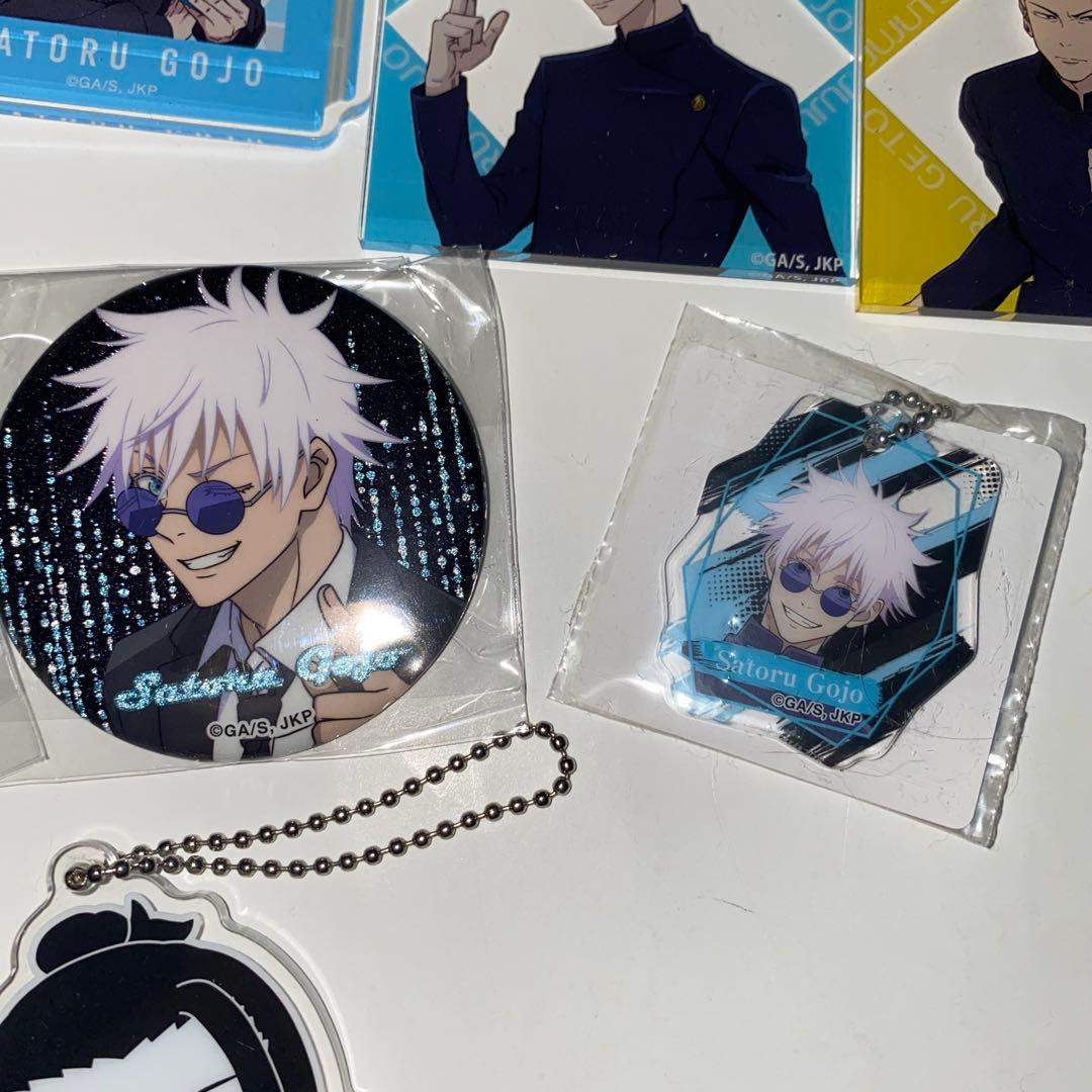 呪術廻戦 缶バッジ アクリルキーホルダー五条悟 夏油傑 ランダム