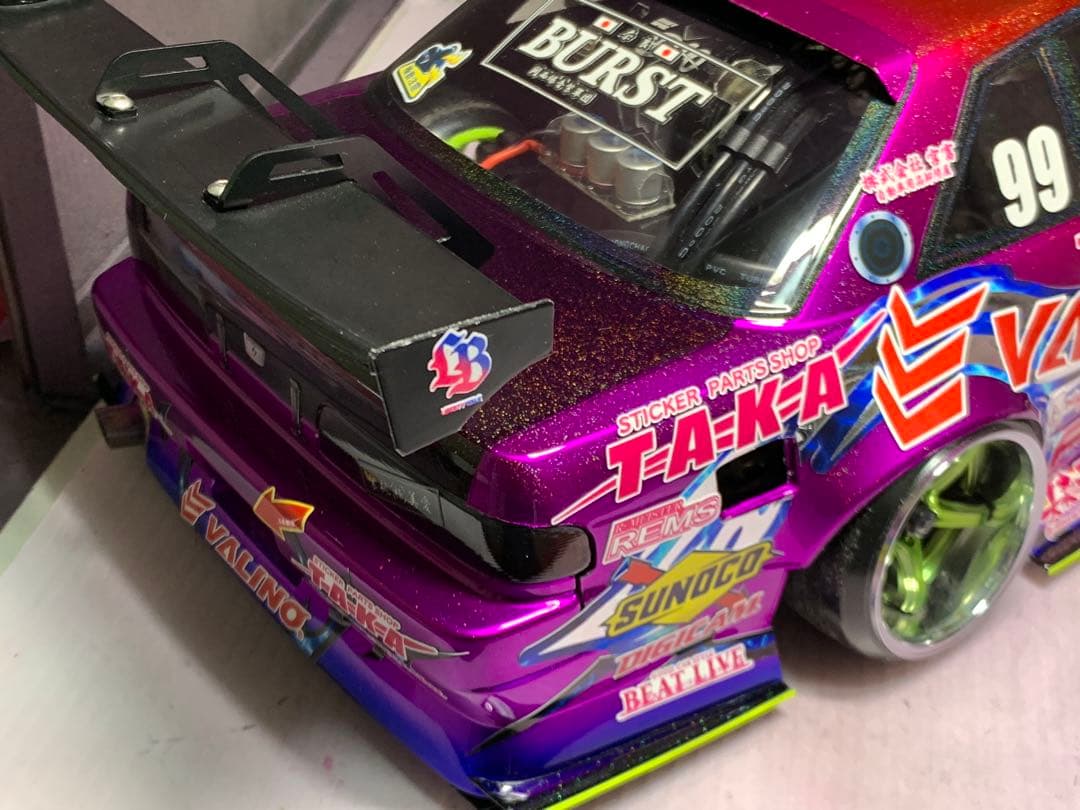 アディクション S13 シルビア 2024中村直樹選手 キャンディラメ塗装未