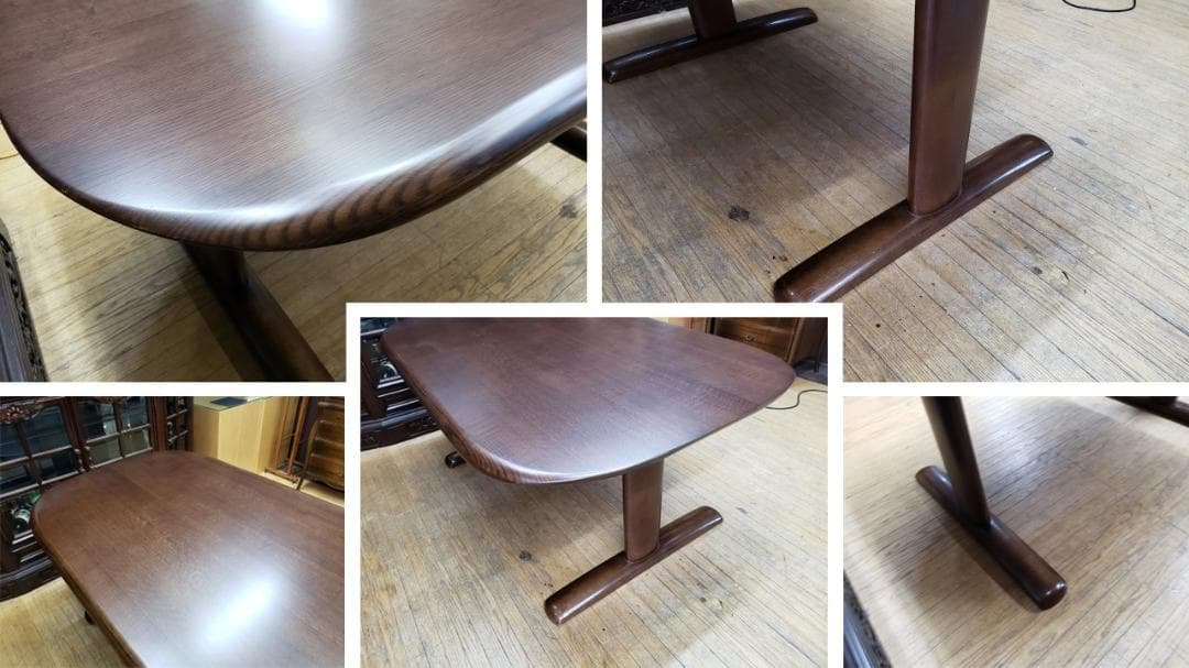 G1　白川木工　テーブル＆椅子2脚 ダイニングセット