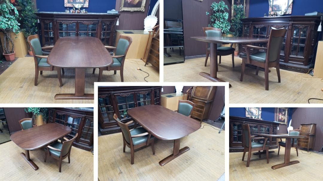 G1　白川木工　テーブル＆椅子2脚 ダイニングセット