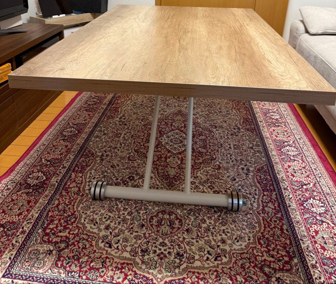 DEPOS 昇降式テーブル　120cm x 80cm