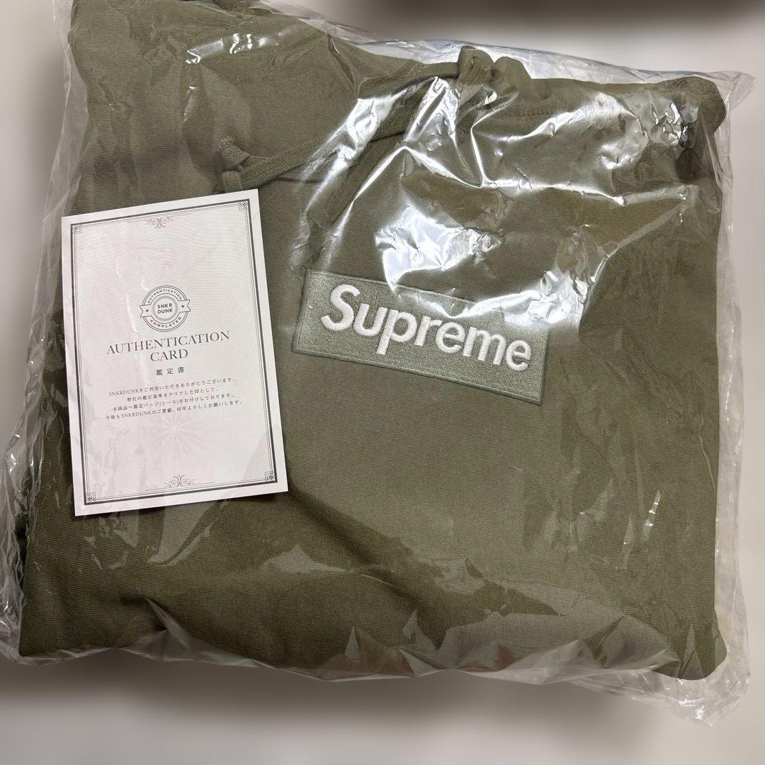本日までSupreme Box Logo Hooded \"olive
